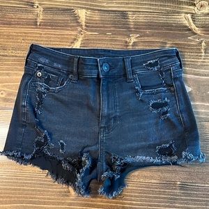 American Eagle Distressed High Waist Shorts